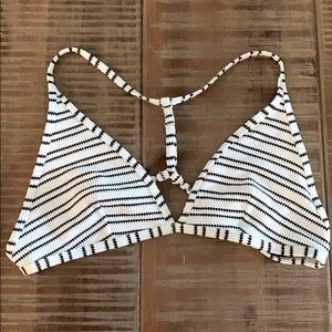 Abercrombie & Fitch striped bikini top